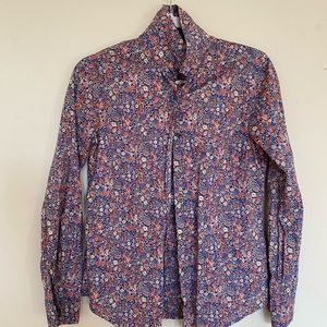 J. Crew Liberty Print Button Down Shirt